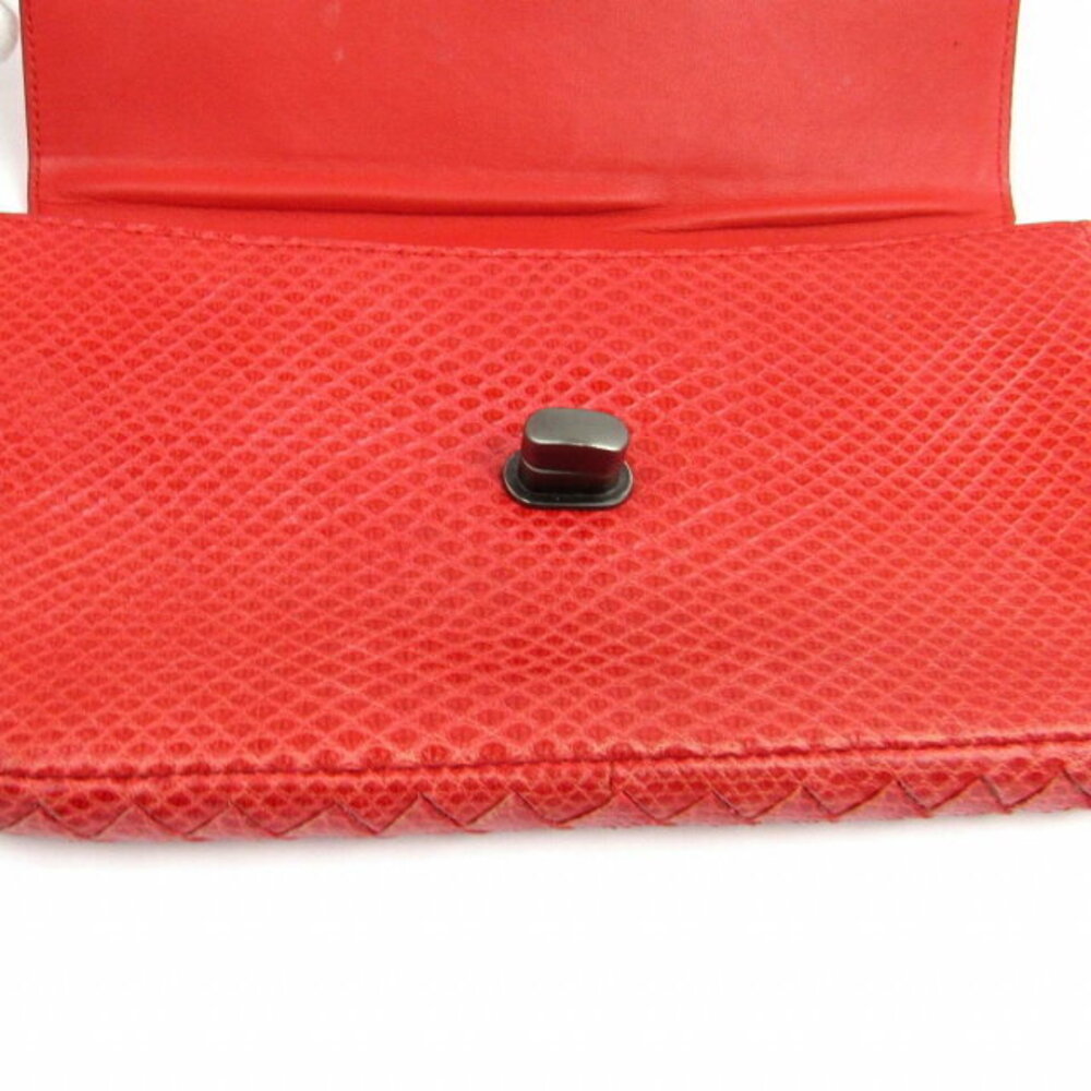 Bottega Veneta Python Pouch Red Wallet - image 13